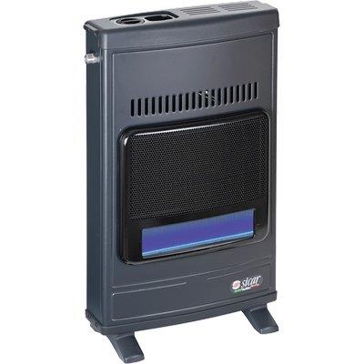 Stufa Gas Metano Fiamma Blu A Parete Eco 45 Sicar Grigio Watt 4100 Cm 43X15 H.Cm 64