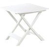 Tavolo Tevere Progarden Pp Bianco Cm 80X72 H.Cm 70