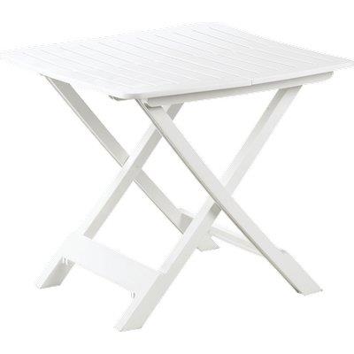 Tavolo Tevere Progarden Pp Bianco Cm 80X72 H.Cm 70