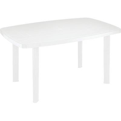 Tavolo Faro Progarden Pp Bianco Cm 137X85 H.Cm 72