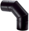 Gomito Pellet 90 ° Nero Opaco Save Cm 8