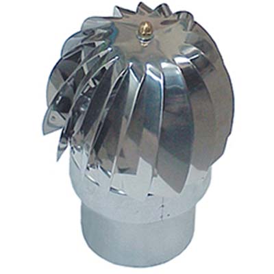 Ventolino Girevole Base Tonda Maschio Zincato Cm 20