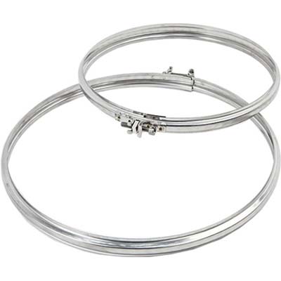 Fascetta Bloccaggio Tubo Acciaio Inox Aisi 304 - Cm 8- 10 Pezzi