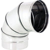 Gomito Inox Aisi 316 90 ° Girevole Cm 10