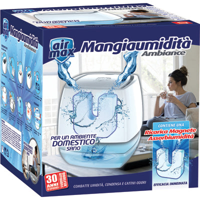 Airmax Tab Magnete Kit Ambiance - 1 Vaschetta + Ricarica Gr 450- 4 Pezzi