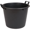 Mastello Tondo 2 Manici Ics Ldpe Nero Lt 65 Cm 55 H.Cm 41