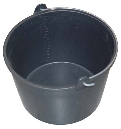 Secchio Agricolo Vendemmia Stefanplast - Ppl/Acciaio Nero Lt 16- 5 Pezzi