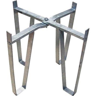 Piedistallo X Fustino Serbatoio Pesante Acciaio Zincato D.Cm 38 H.Cm 31 X Lt 50