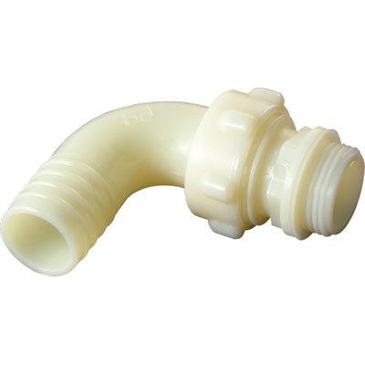 Portagomma Nylon Curvo Filetto Maschio 3 Pezzi - Mm 20X3/4M- 5 Pezzi