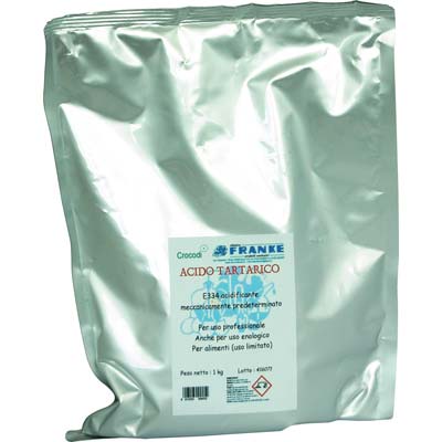 Acido Tartarico Enologico E334 Franke - Gr 100- 10 Pezzi