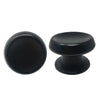 Pomolo X Portone 166 Saguatti Alluminio Nero D.Mm 80 Base D.Mm 70