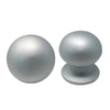 Pomolo X Portone 169 Saguatti Alluminio Argento Satinato D.Mm 70 Base D.Mm 60