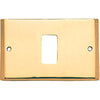 Placca Coprifrutti Cottali - Ottone Posti 1 Mm 125X74 Magic/Venus- 2 Pezzi