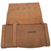 Borsa Carpentiere 2 Tasche + Divisori Legno Crosta Bovina Cm 28X35X7
