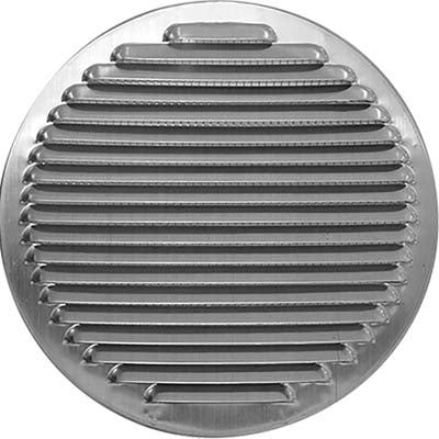 Bocchetta Aerazione Alluminio Tonda - Mm 120- 2 Pezzi