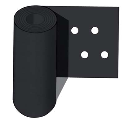 Foglia Polietilene Nera Foro Doppio - Mm 0,06 Passo Cm 20X25 L.Mt 1000 Ca H.Cm 120- 72 Kg