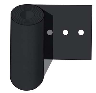 Foglia Polietilene Nera Foro Singolo Self Mm 0,05 Passo Cm 30 H.Cm 120 L.Mt 30 Ca