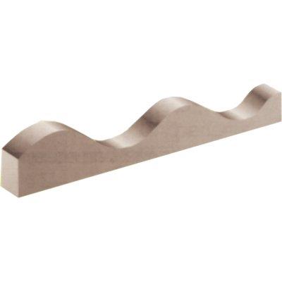 Listello X Laminato Ondulato - Legno L.Mt 2 Onda Mm 76X18 Cf=Pz 50- 1 Confezioni