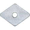 Rondella Tirafondo Romboidale Ppl - Mm 30X30 Foro Mm 7,0 Cf=Pz 100- 2 Confezioni