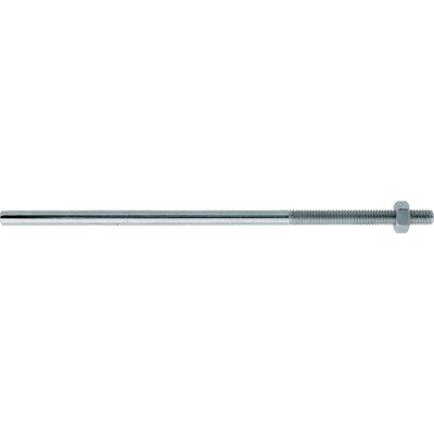 Barretta Filettata + Dado - Zincati M6Xmm 250 Cf=Pz 100- 1 Confezioni