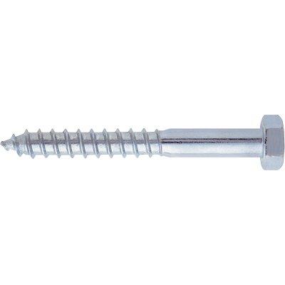 Vite Tirafondo Te - Zincata Mm 6X50 Cf=Pz 100- 2 Confezioni