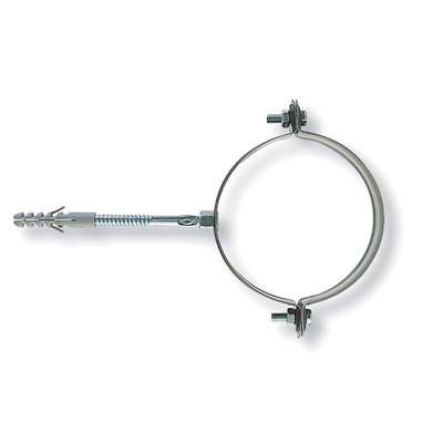 Collare Pluviale Tondo Scp Fischer - Zincato Scp 100- 10 Pezzi