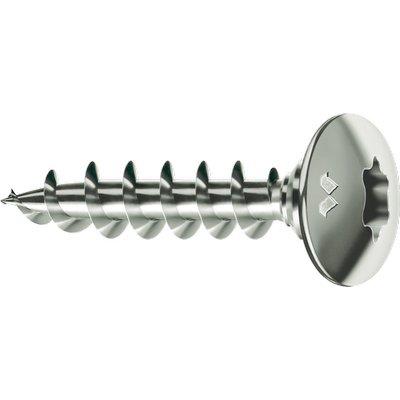 Vite Truciolare Fc Panelvit Tx Chrom Mustad - Cava Tx Filetto Intero Mm 6,0X80 Cf=Pz 100- 1 Confezioni