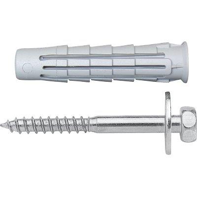 Tassello Nylon T6/Vte R Elematic - Vite Te Zincocromata T6/Vte R 10 Cf=Pz 50- 1 Confezioni