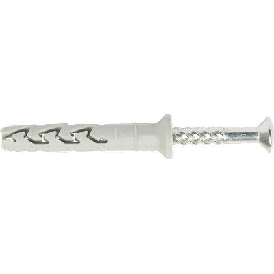 Tassello Nylon Prolungato Jtx Ts/V Elematic - Vite Tsp Pz Collar Svasat Jtd Ts/V D6X40 Cf=Pz 100- 1 Confezioni