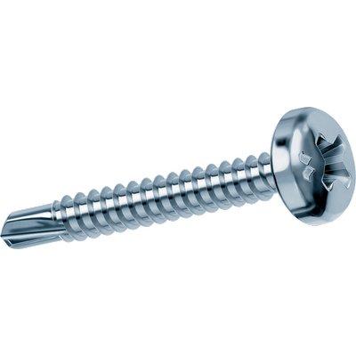 Vite Autoperforante Tc Drillex Mustad - Cava Ph Zinc Bianca/Chrom Mm 3,5X32 Cf=Pz 500- 1 Confezioni