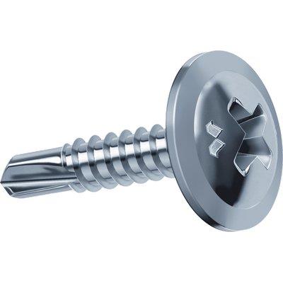 Vite Autoperforante Tpl Drillex Mustad - Cava Ph Zinc Bianca/Chromiting Mm 4,2X16 Cf=Pz 500- 1 Confezioni