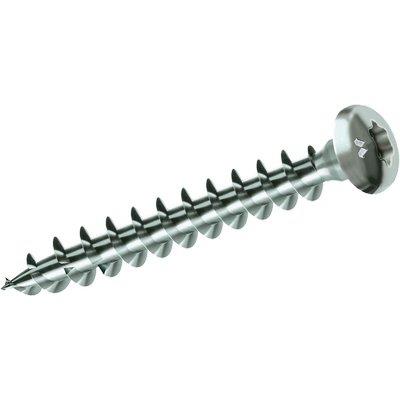 Vite Truciolare Cc Panelvit Tx Chrom Mustad - Cava Cc Filetto Intero Mm 5,0X25 Cf=Pz 200- 1 Confezioni