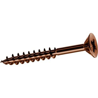 Vite Truciolare Tsp Pf Bronzata Panelvit Mustad - Cava Pz Filetto Parziale Mm 4,0X40 Cf=Pz 500- 1 Confezioni