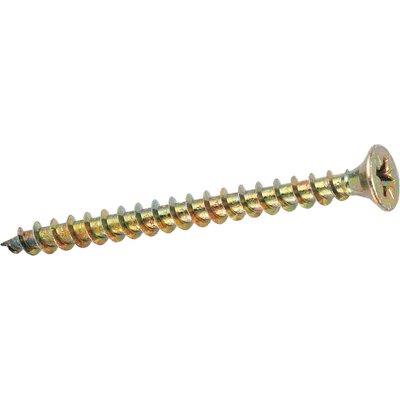 Vite Truciolare Tsp Zincata Gialla Ambrovit - Cava Pz Filetto Intero Mm 3,5X40 Cf=Pz 500- 1 Confezioni