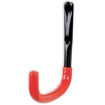 Gancio Porta Bici Bolis - Acciaio Vern Nero/Guaina Mm 200X16 P.Mm 140- 5 Pezzi