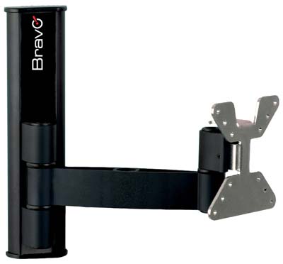 Supporto Tv Piatta Lcd 2 Bravo Acciaio Verniciato Nero 10/30 Kg 20