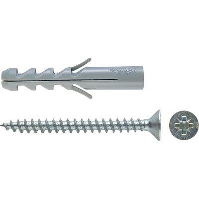 Tassello Nylon S-V Fischer - Vite Tsp Cava Pz S 5 V Cf=Pz 100- 1 Confezioni