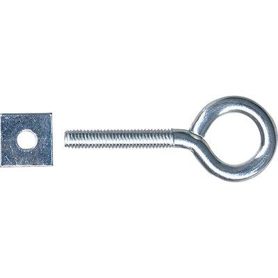 Occhiolo Filettato + Dado Quadro Puccioni - Zincato Mod M 6X40 Mm 16X40Xm6 Cf=Pz 200- 1 Confezioni