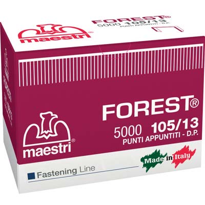 Punto Forest 105/13 X Fissatrice Ro-Ma - Zincato Cf=Pz 5000 Mm 10,05X5- 1 Confezioni