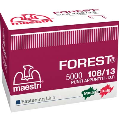 Punto Forest 108/13 X Fissatrice Ro-Ma - Zincato Cf=Pz 5000 Mm 10,05X8- 1 Confezioni