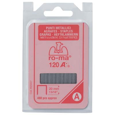 Punto Ap X Fissatrice Self Ro-Ma - Ap 120 Zincato Cf=Pz 480 Mm 10,05X20- 3 Confezioni