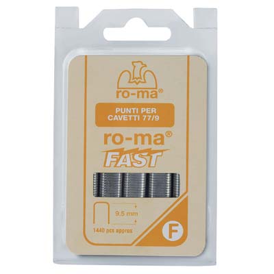 Punto 77 X Fissatrice Fissacavo M77 Ro-Ma - 77/9 Zincato Mm 5X9- 1 Confezioni