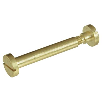 Vite Giunzione Mobili Cannocchiale Ottone - Oro Lucido Mm 6 Vite M 5 Mm 30- 50 Pezzi