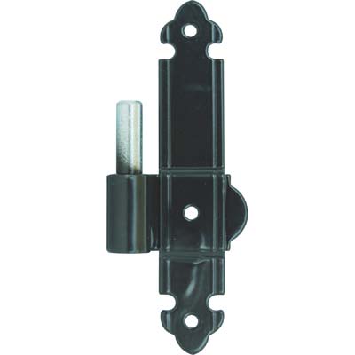 Cardine Persiana Lama A Filo Valgardena Ddf - Vern Nero Mm 30X160 Perno Fisso Mm 12 Dx- 4 Pezzi