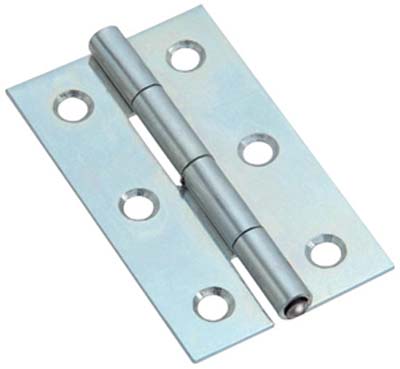 Cerniera Stretta 323 Valtoce - Acciaio Zincato Perno Fisso Mm 75X40X1,0- 24 Pezzi