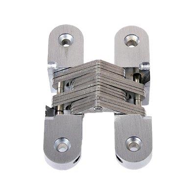 Cerniere Ovali Invisibili A Lamelle - Acciaio Nichelato Mm 95,3X19 Cf=Pz 2- 5 Confezioni