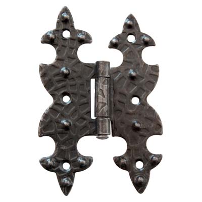 Cerniera A Bandella Doppio T + Collo - F.Battuto Nero Sfumato Collo Mm 12 Mm 95X65- 10 Pezzi