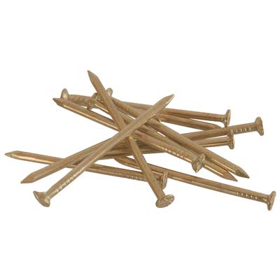 Chiodino X Gancio Quadro Ad X - Ferro Ottonato Mm 1,4 H.Mm 25 Cf=Pz 100- 15 Confezioni