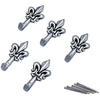 Gancio Quadro Giglio Pronty - Ferro Argento Mm 33 Cf=Pz 5- 12 Confezioni