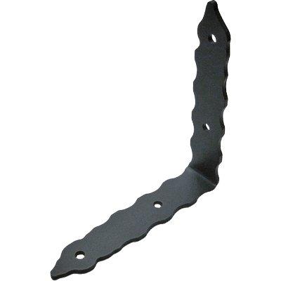Angolare Gazebo Rinforzo Piegato 90 ° 376 Acciaio Verniciato Grafite S.Mm 55 Mm 200X42